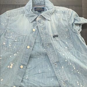 Polo short sleeve white was shirt